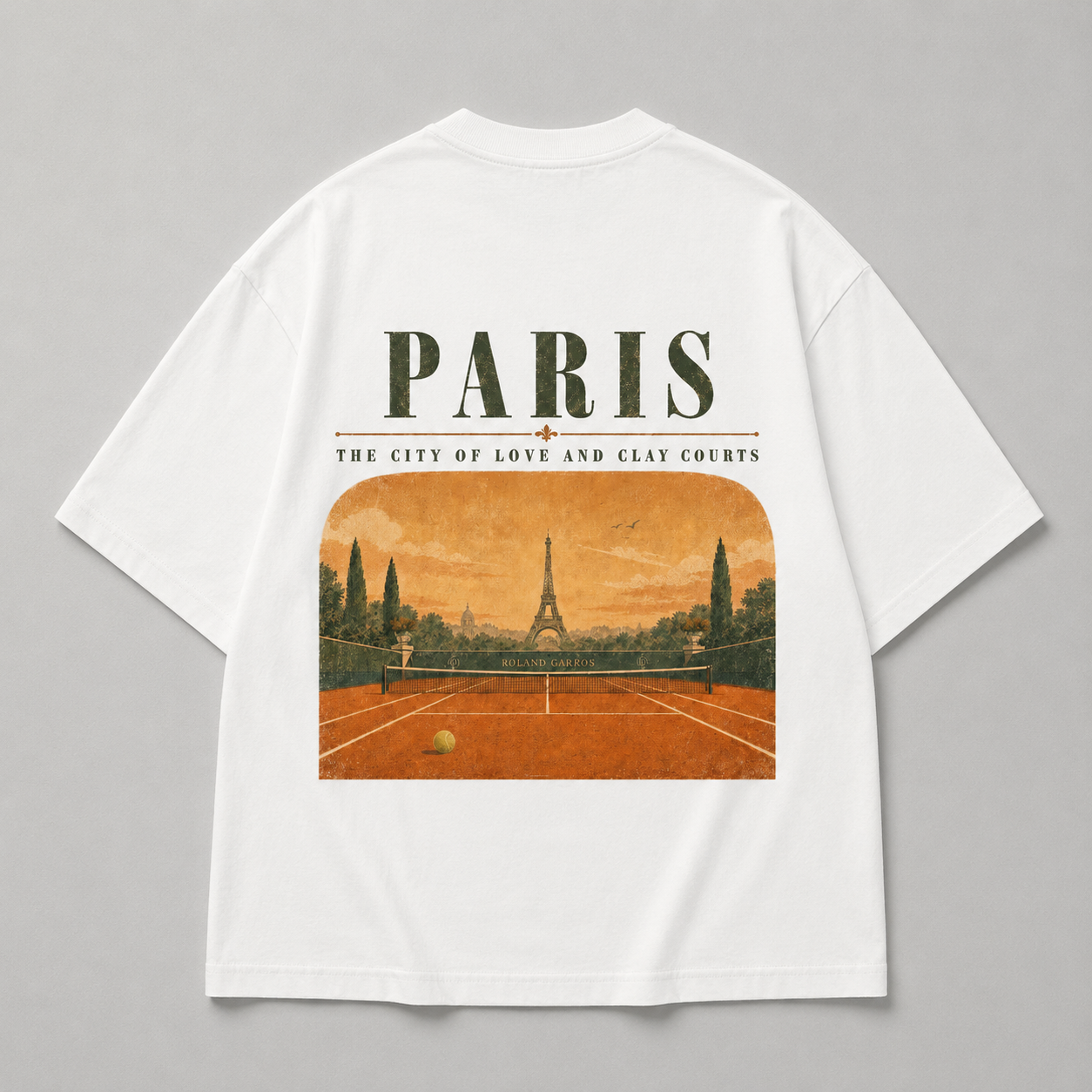 City of love and clay courts - Oversized Shirt
