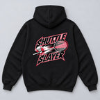 Shuttle Slayer - Oversized Hoodie – Badminton Streetwear von Court Crusher Clo.
