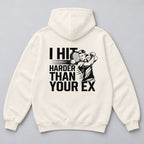 I hit harder than Ex - Oversized Hoodie – Tennis Streetwear, Ansicht 2