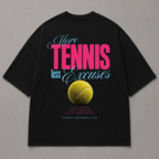 More Tennis less Excuses - Oversized Shirt – Tennis Streetwear, Ansicht 3