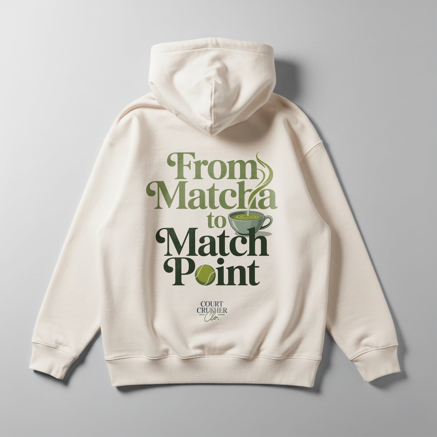 From Matcha to Match point - Oversized Hoodie