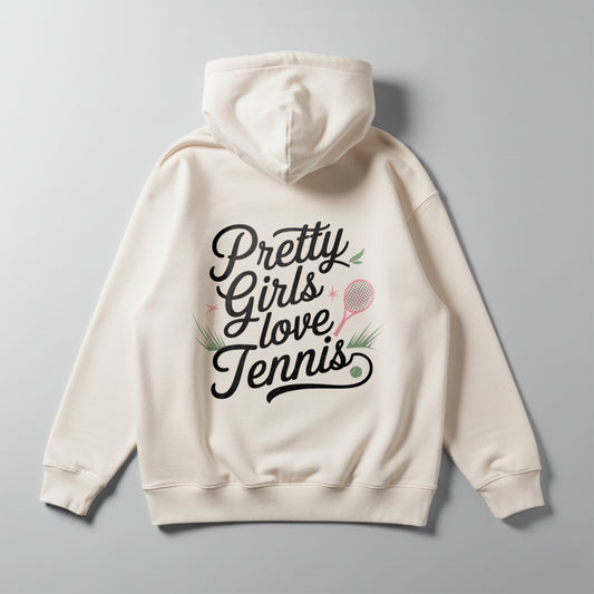 Pretty Girls love Tennis - Oversized Hoodie