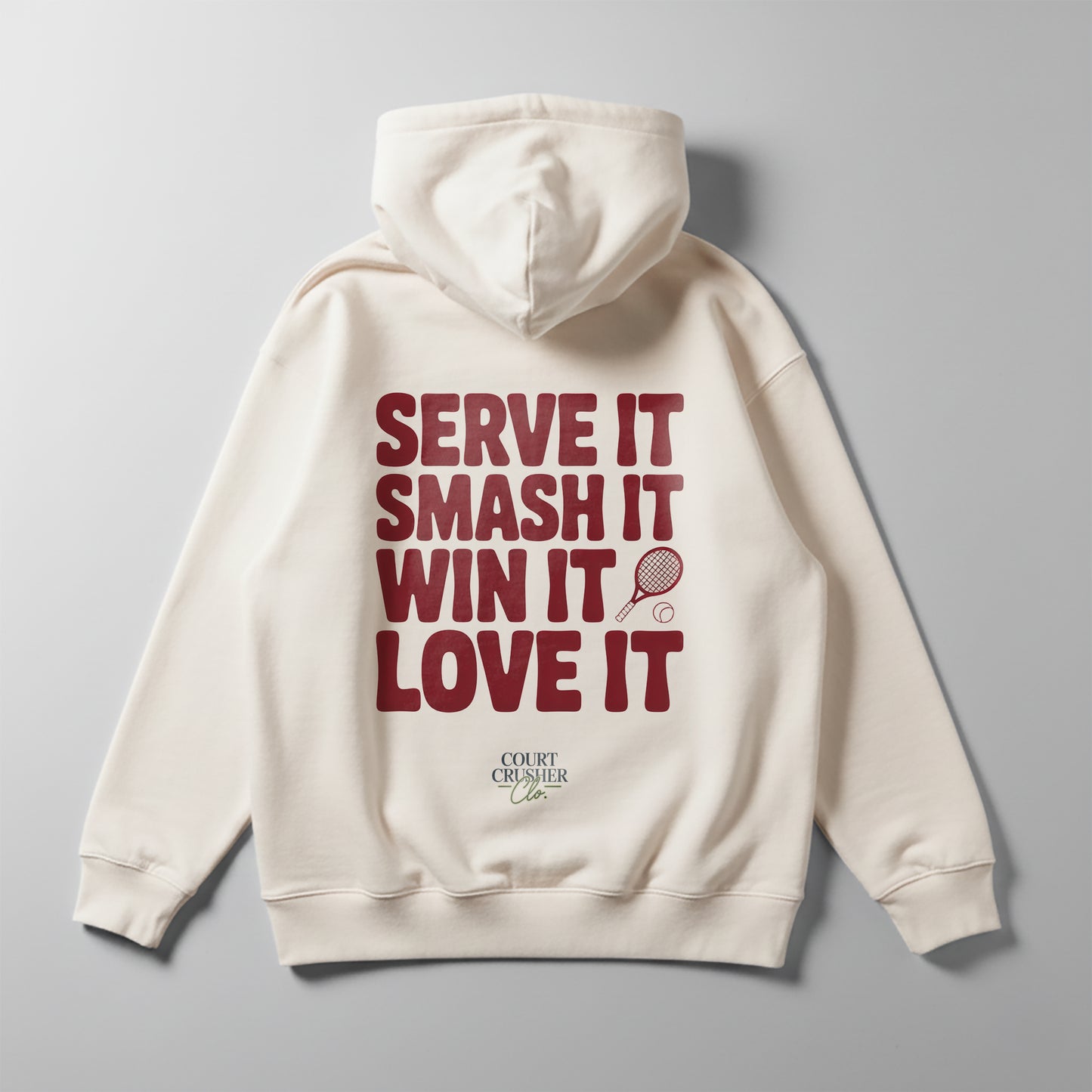 Serve, Smash, Win, Love - Oversized Hoodie