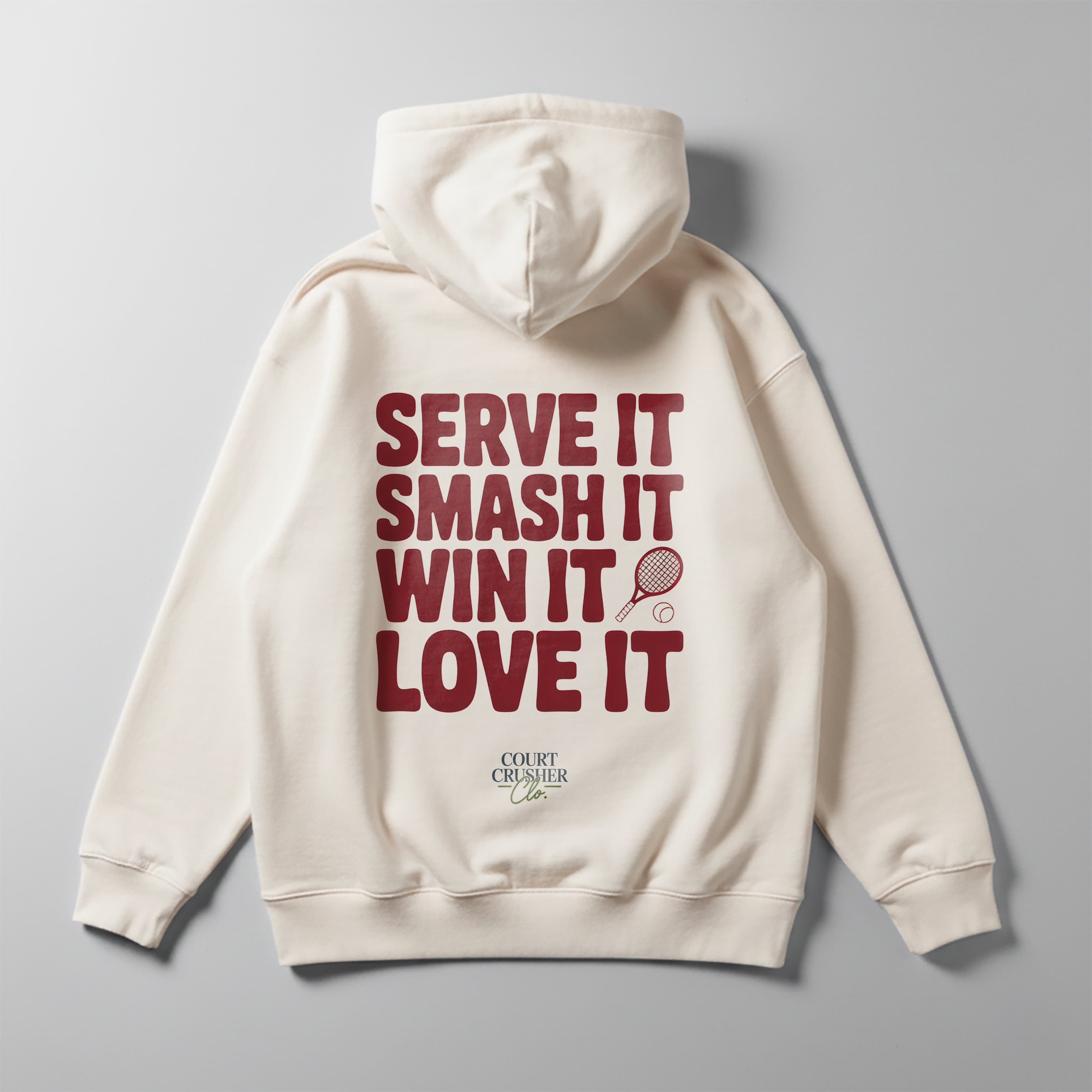 Serve, Smash, Win, Love - Oversized Hoodie
