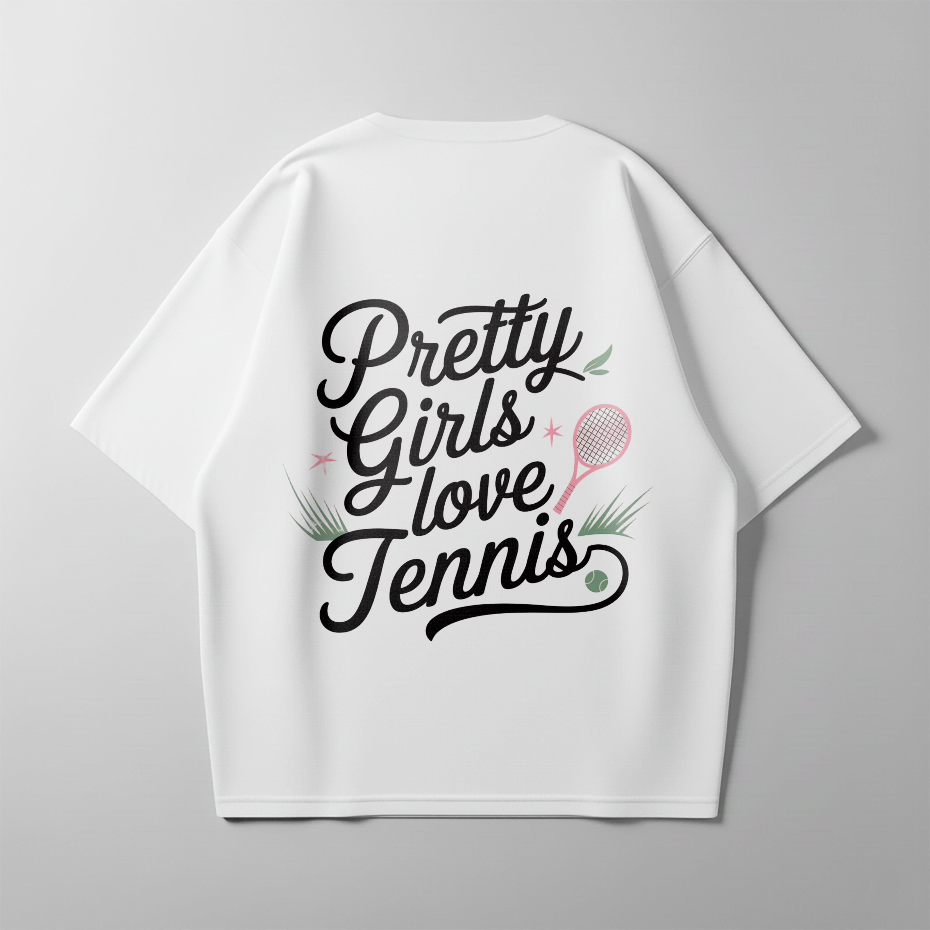 Pretty Girls love Tennis - Oversized Shirt
