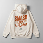 Smash now, talk later - Oversized Hoodie – Tennis Streetwear von Court Crusher Clo.
