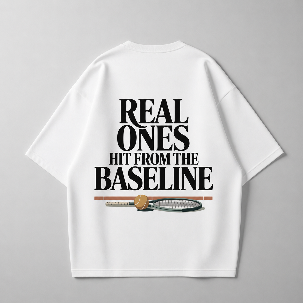 Real ones hit from the baseline - Oversized Shirt