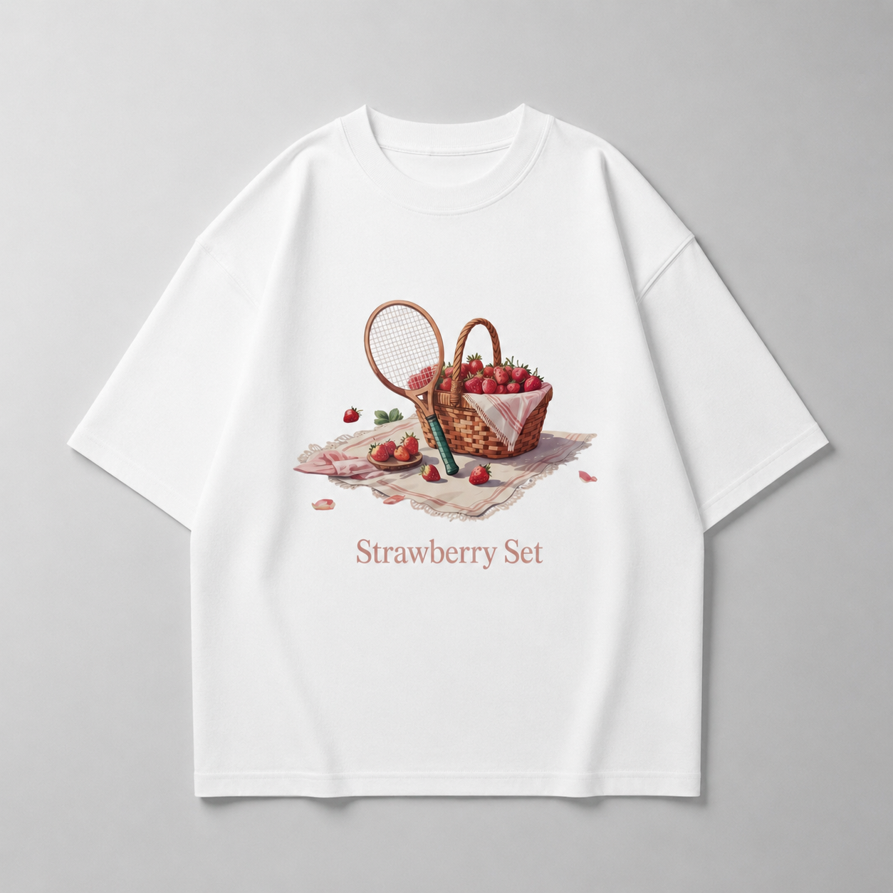 Strawberry Set Vintage - Oversized Shirt
