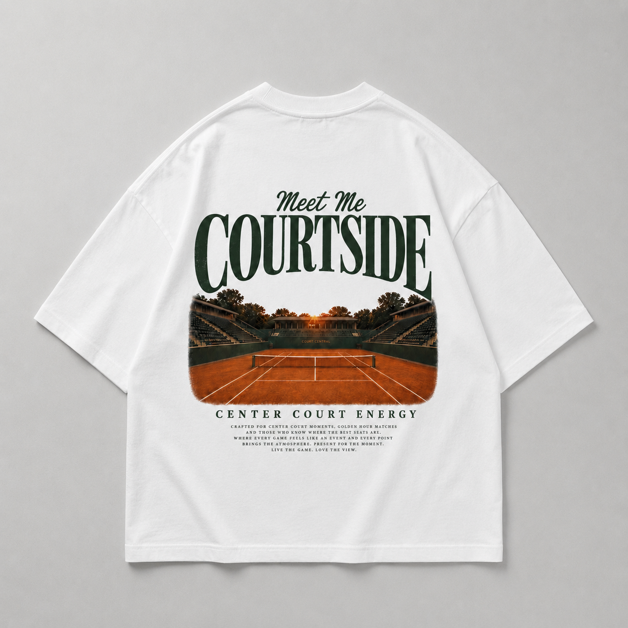 Meet Me Courtside - Oversized Shirt