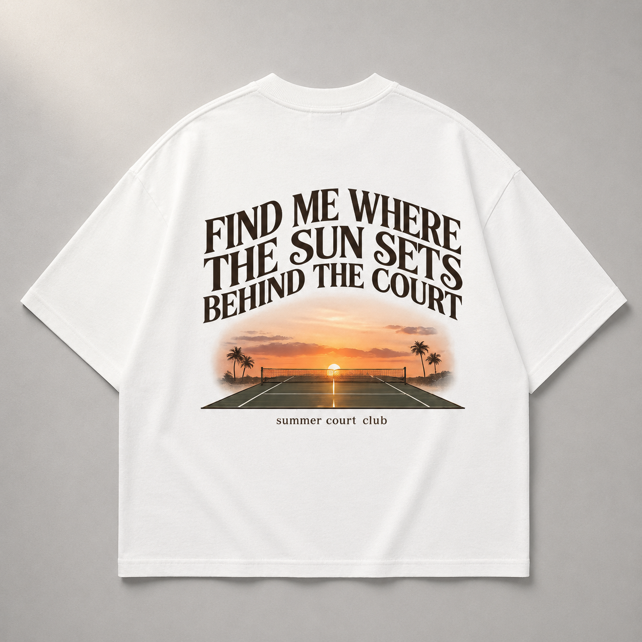 summer court club - Oversized T-Shirt