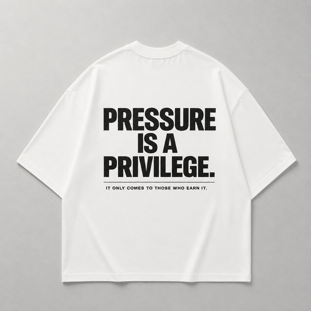 Pressure is a Privilege - Oversized Shirt – Tennis Streetwear, Ansicht 2