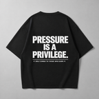 Pressure is a Privilege - Oversized Shirt – Tennis Streetwear von Court Crusher Clo.