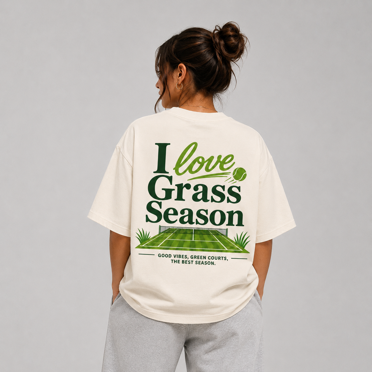 I love Grass Season - Oversized Shirt
