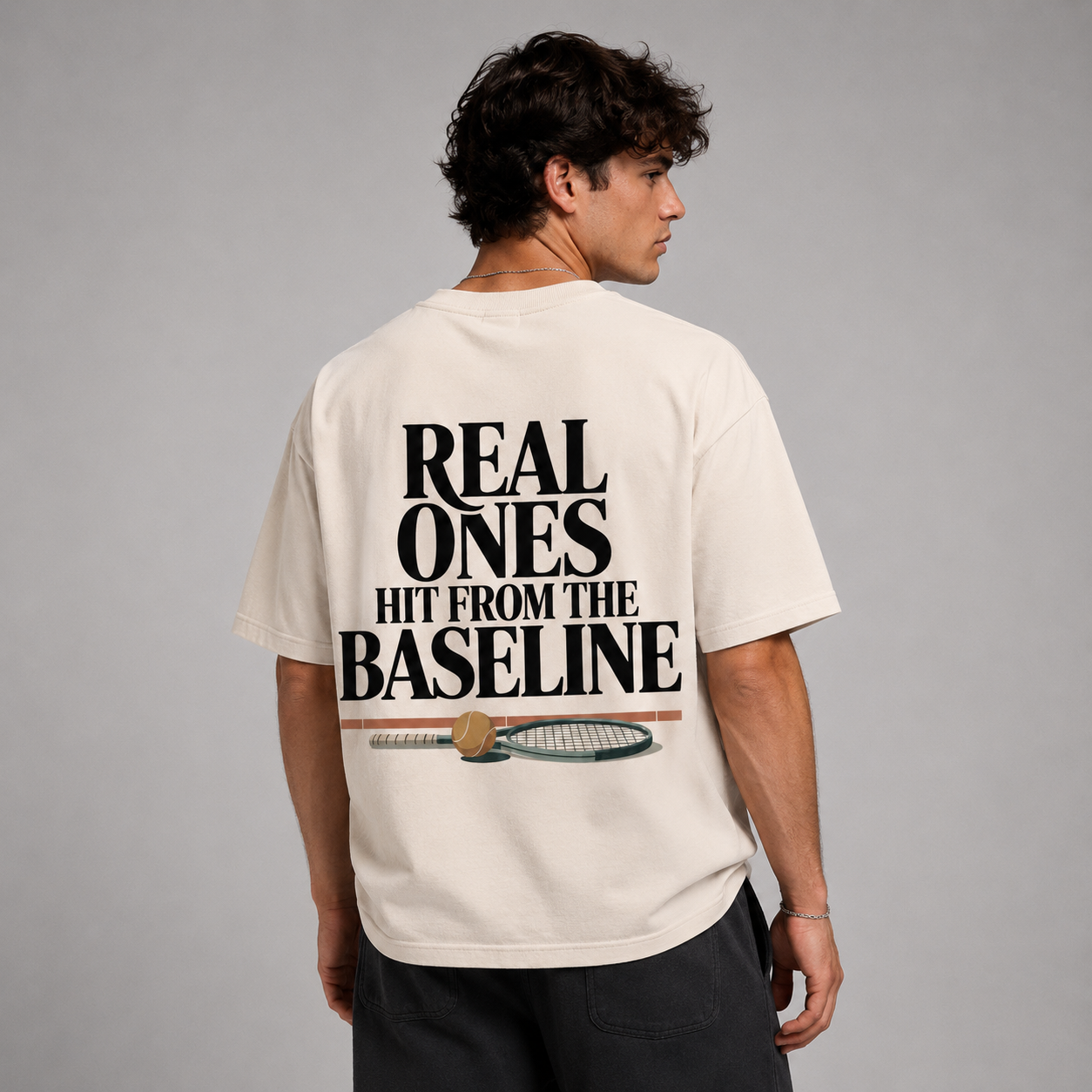 Real ones hit from the baseline - Oversized Shirt