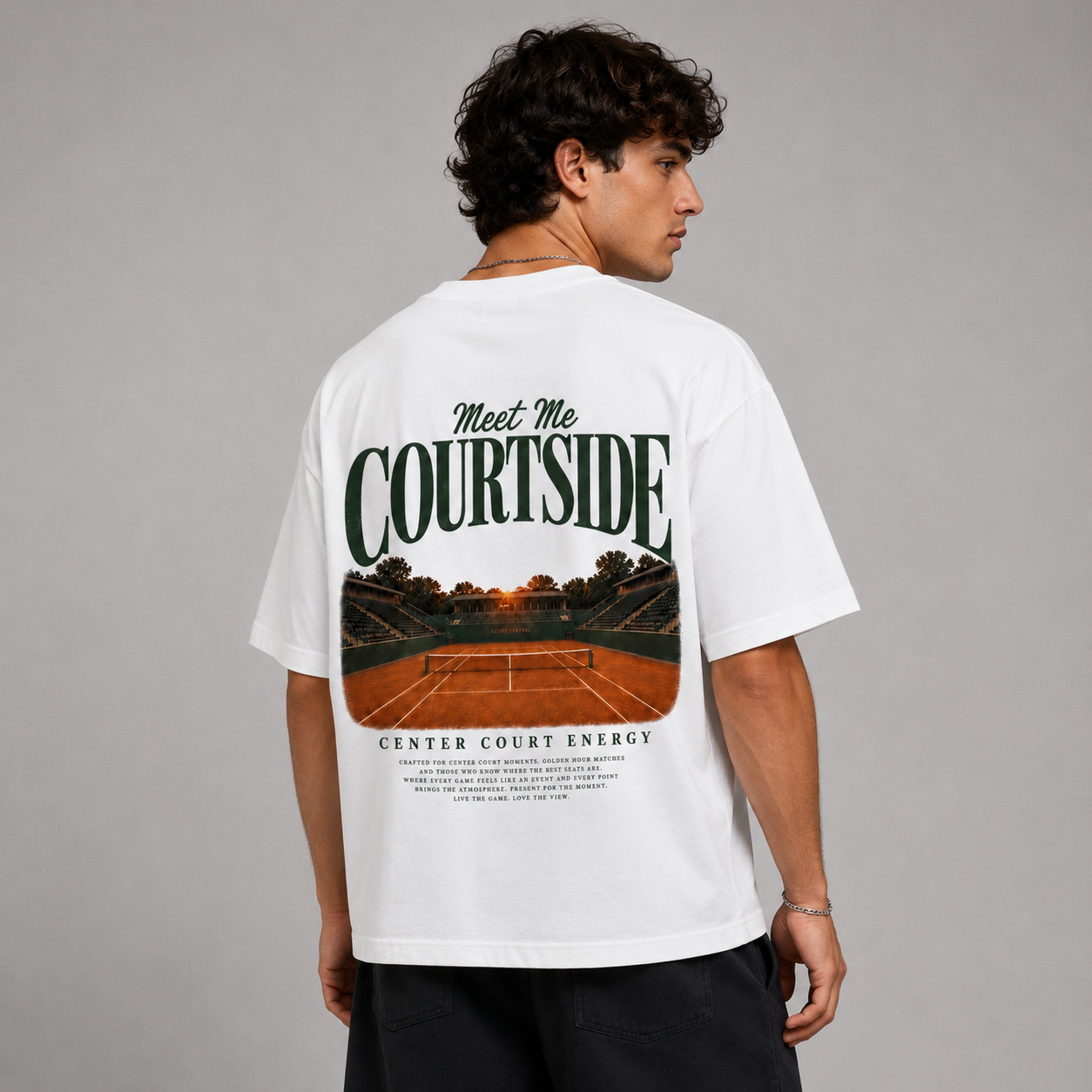 Meet Me Courtside - Oversized Shirt