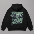 Train Hard, Smash Harder - Oversized Hoodie – Tennis Streetwear von Court Crusher Clo.
