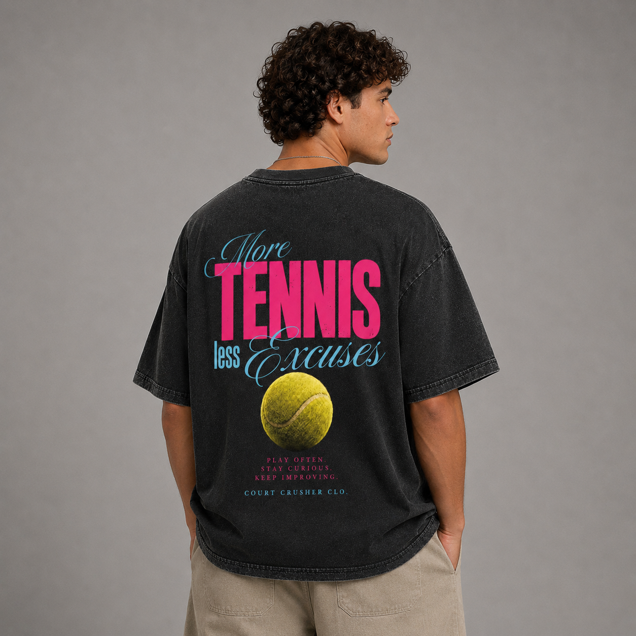 More Tennis less Excuses - Oversized Shirt