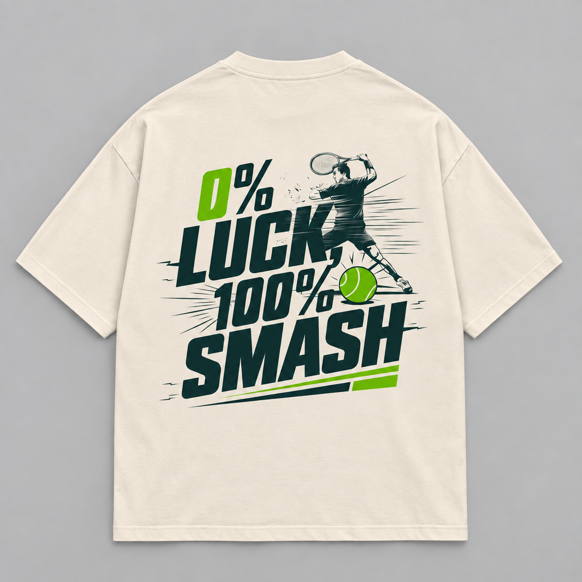 0% Luck 100% Smash - Oversized Shirt