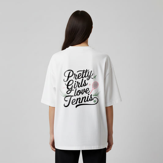Pretty Girls love Tennis - Oversized Shirt